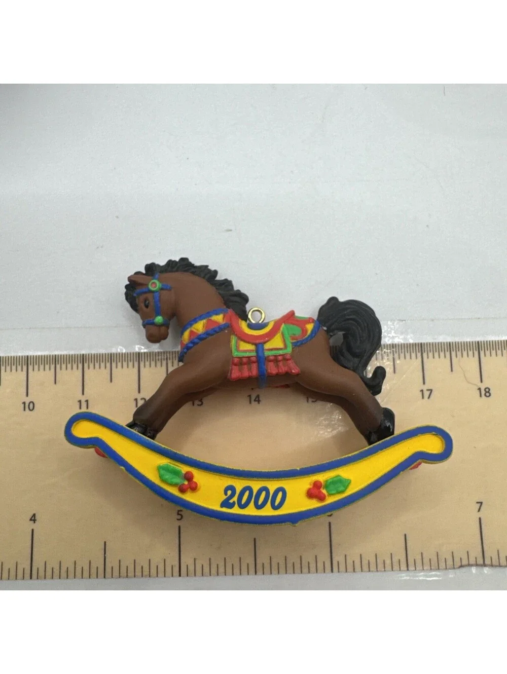 Carlton Cards Little Treasure Ornament 2000 OLD-FASHIONED FUN Horse Fourth NIB